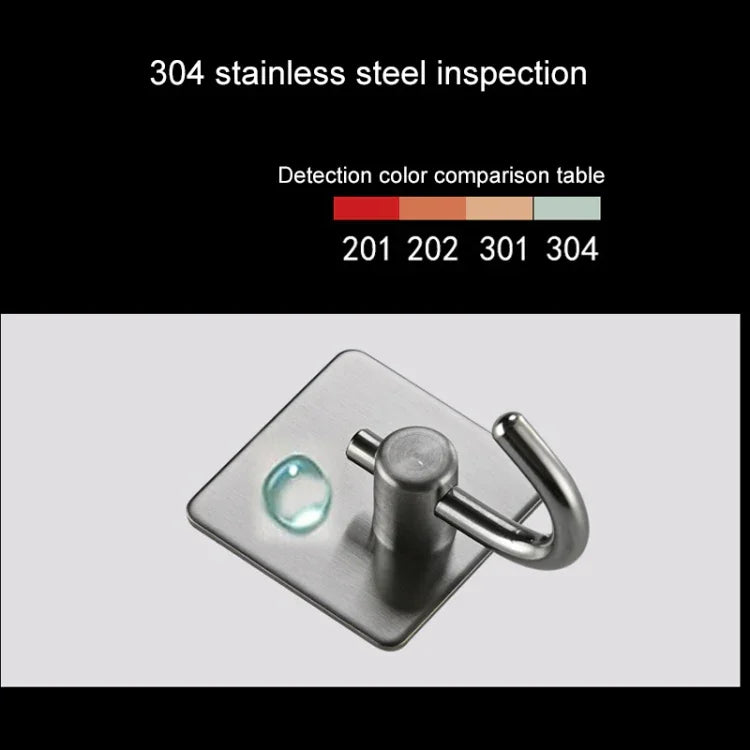 MYD-1038 Gancho Adesivo em Aço Inoxidável 304 para Cozinha e Casa de Banho, Suporte Multifuncional para Montagem na Parede Sem Furos, MYD-1038