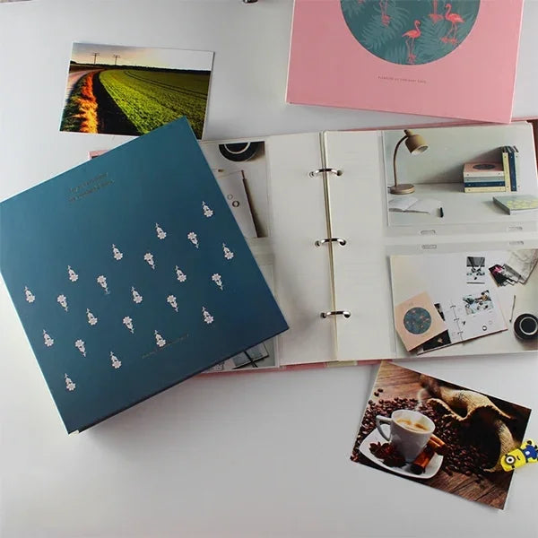 Álbum de Fotos Familiar de Anel de Ferro de Encaixe Criativo DIY de 6 polegadas Tipo 3R, 6 polegadas