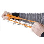 Um par de capas antiderrapantes para sapatos de escalada com 8 dentes, preto 8 dentes, laranja 8 dentes