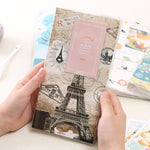 Mini Álbum de Fotos DIY Criativo de 3 polegadas, Padrão de Trevo de Quatro Folhas, Padrão de Muitas Árvores Secas, Padrão de Veado da Floresta, Padrão da Torre Eiffel, Padrão de Andorinha Pequena, Padrão Baymax