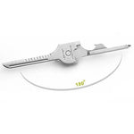 Chaveiro Multi-funções 6 em 1 em Aço Inoxidável SWISS+TECH, Mini Ferramentas Dobráveis