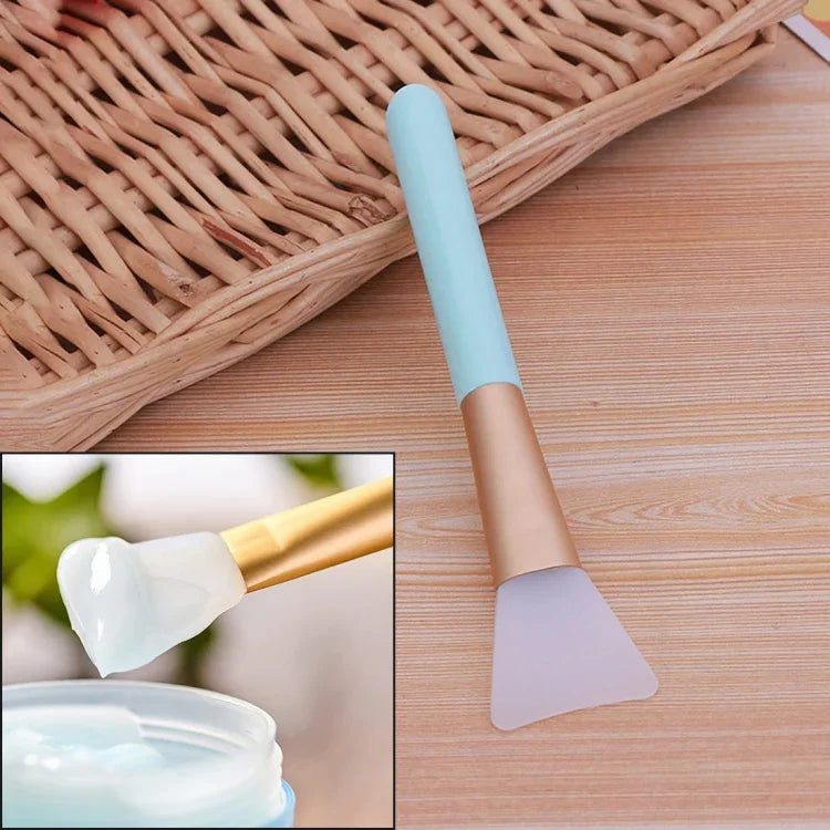 Pincel Aplicador de Máscara de Silicone Ferramentas de Limpeza para Maquilhagem, Entrega de Cor Aleatória
