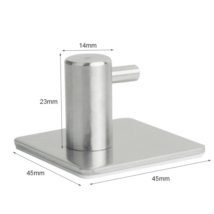 Cabide Cilíndrico em Aço Inoxidável para Casa de Banho, Armazenamento Sem Perfuração para Roupa, Tamanho: 14mm