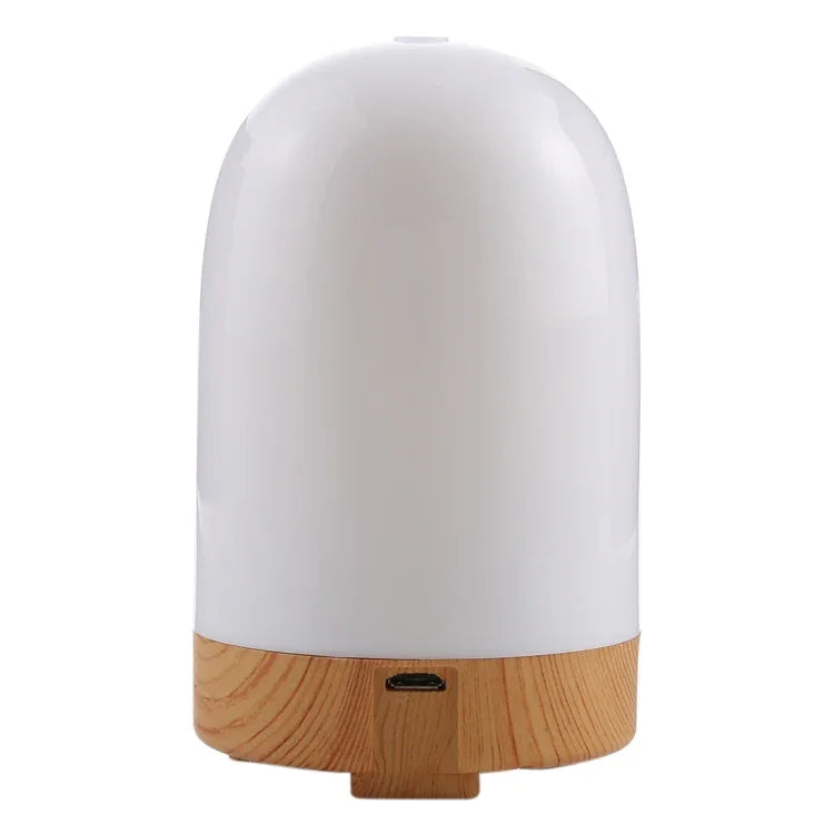 Mini humidificador em forma de cápsula de 5W com luz colorida, capacidade: 50ml, DC 5V, humidificador em forma de cápsula