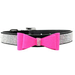 Coleira para Animais com Laço de Diamantes Flocado, Coleira para Cão Produtos para Animais, Tamanho: S, 1.5 * 37cm, Tamanho: S