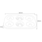 Molde para Bolachas em Forma de Rosquinhas com 3 Flores, Dourado, 6 Copos, Molde para Bolos, Ferramentas de Cozinha para Cozedura