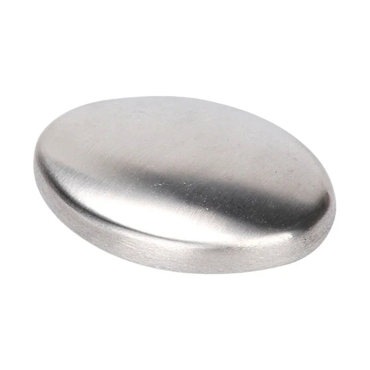 Removedor de Odores Oval Portátil em Aço Inoxidável para Sabonete de Mão, Entrega de Estilo Aleatório, Oval