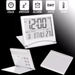 Relógio de Viagem Digital Dobrável com Alarme e Ecrã LCD MT-033, MT-033
