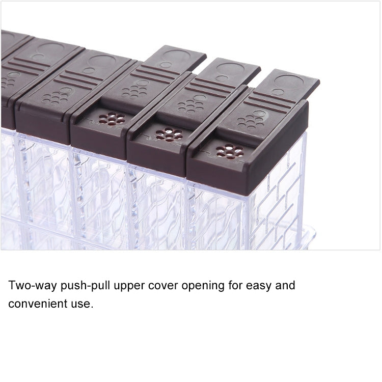 Conjunto de 6 Frascos de Condimentos de Cozinha com Abertura Bidirecional