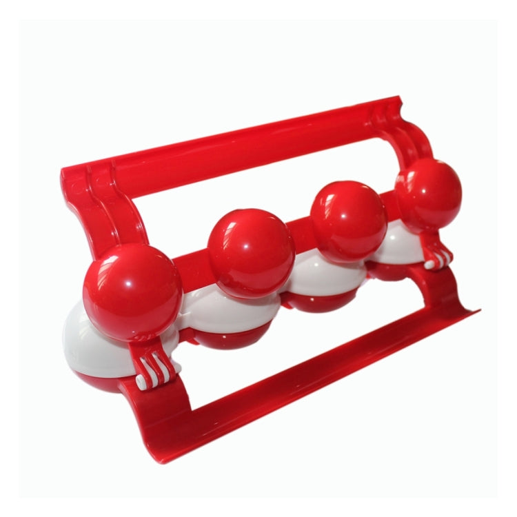 Útil máquina caseira para fazer almôndegas e bolinhas de peixe, ferramentas de cozinha, ABS vermelho