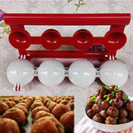 Útil máquina caseira para fazer almôndegas e bolinhas de peixe, ferramentas de cozinha, ABS vermelho