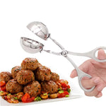 Molde para Almôndegas em Aço Inoxidável com Clip para Almôndegas Recheadas, Molde DIY para Bolas de Peixe e Arroz, Aço Inoxidável