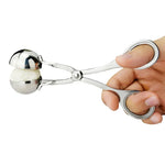 Molde para Almôndegas em Aço Inoxidável com Clip para Almôndegas Recheadas, Molde DIY para Bolas de Peixe e Arroz, Aço Inoxidável