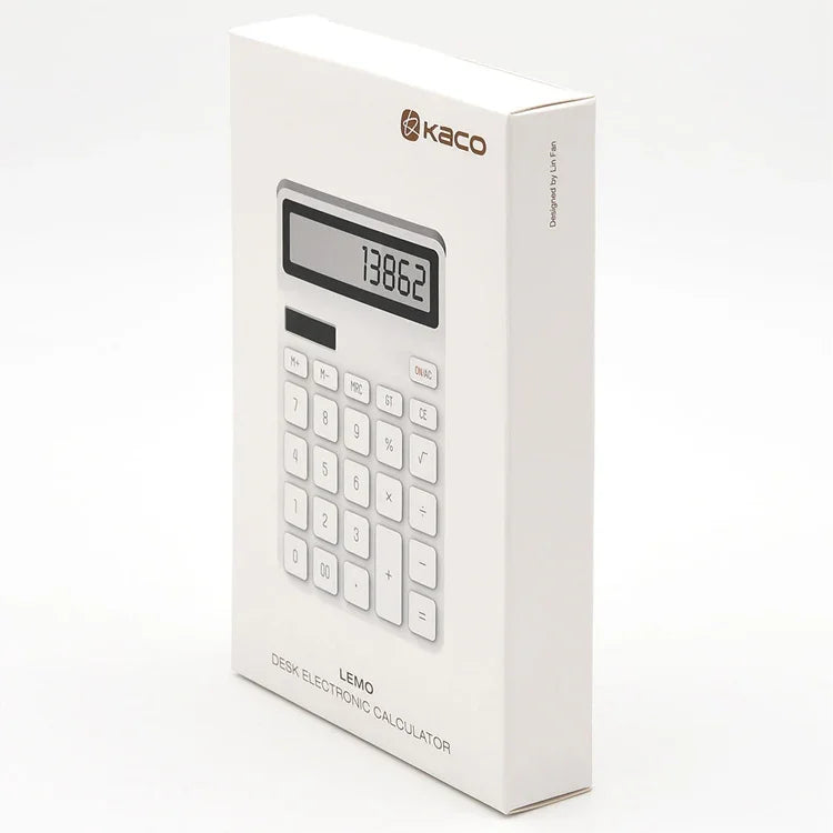 Calculadora de Arroz Original Xiaomi Youpin LEMO, Ecrã LED de 12 bits, Material ABS, Ângulo de 6 Graus, Calculadora de 12 bits