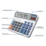 Calculadora de Secretária OSALO OS-6815 com 12 Dígitos, Energia Solar e Dupla Alimentação, OS-6815