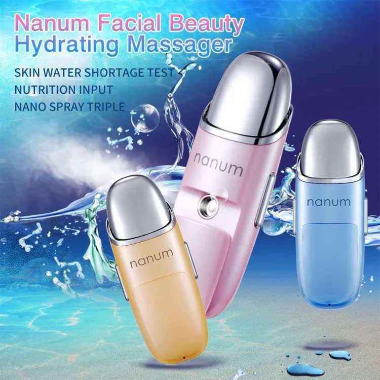 Massajador Hidratante Facial Nanum Mini Cuidados com a Pele Pulverizador de Água Nebulizador Humidificador / Pulverizador Automático de Álcool