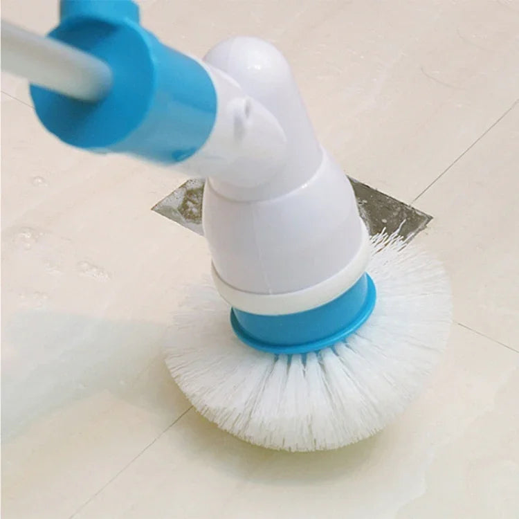 Escova Elétrica Multiusos para Banheira e Azulejos, Sem Fios, Conjunto de Escovas de Limpeza para Chão e Parede de Casa de Banho, Plugue AU