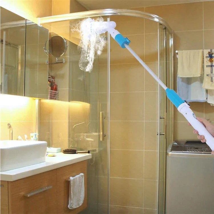 Escova Elétrica Multiusos para Banheira e Azulejos, Sem Fios, Conjunto de Escovas de Limpeza para Chão e Parede de Casa de Banho, Plugue AU