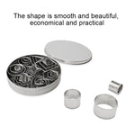Conjunto de 24 Moldes de Biscoitos DIY em Aço Inoxidável Ferramentas de Cozedura Geométricas (Octógono), HC4340A, HC4340B, HC4340C