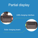 Coleira LED para Cão Médio e Grande com Carregamento Solar + USB, Circunferência do Pescoço: L, 50-60cm, Tamanho: L