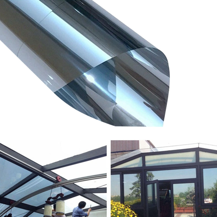 Autocolante de Filme para Janela de Vidro Decorativo de Privacidade Unidirecional com Reflexo UV, Largura: 110cm, Comprimento: 1m, Largura: 110cm
