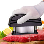 Amaciador de Carne com Lâminas de Aço Inoxidável de 48 Pinos Ultra Afiados para Frango, Bife, Vaca, Porco, Peixe, 15x11.3x3.5cm