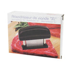 Amaciador de Carne com Lâminas de Aço Inoxidável de 48 Pinos Ultra Afiados para Frango, Bife, Vaca, Porco, Peixe, 15x11.3x3.5cm