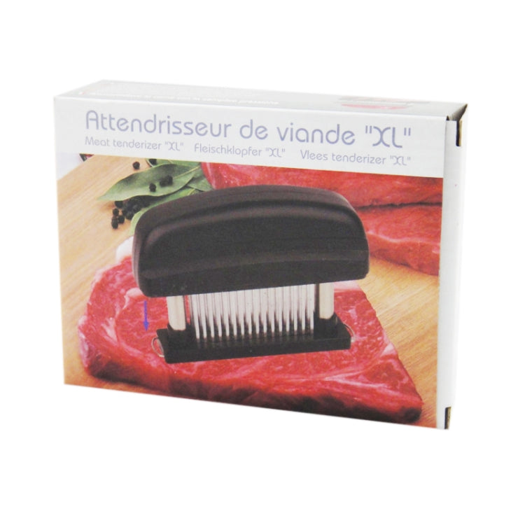 Amaciador de Carne com Lâminas de Aço Inoxidável de 48 Pinos Ultra Afiados para Frango, Bife, Vaca, Porco, Peixe, 15x11.3x3.5cm