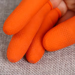 100pcs / Pacote Luvas Protetoras de Látex Antiestáticas, Antiderrapantes e Duráveis para Pontas dos Dedos, Tamanho: M, 2.6*6.3cm, Tamanho: M, 2.6*6.3cm