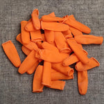 100pcs / Pacote Luvas Protetoras de Látex Antiestáticas, Antiderrapantes e Duráveis para Pontas dos Dedos, Tamanho: M, 2.6*6.3cm, Tamanho: M, 2.6*6.3cm