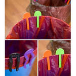 10pcs Clipe Fixador Universal para Sacos de Lixo Cesto de Resíduos Grampos para Contentor de Lixo Clipe Antiderrapante para Saco de Lixo, Entrega de Cor Aleatória, Grampo para Contentor de Lixo