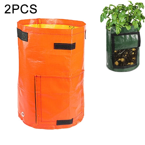 2 PCS Sacos PE para Plantação de Batatas de 7 Galões Sacos de Tecido Tecido para Cultivo Vasos de Jardim Sacos para Plantação de Legumes Sacos de Crescimento Suprimentos para Jardim de Quinta, Verde, Preto, Laranja, Amarelo