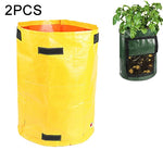 2 PCS Sacos PE para Plantação de Batatas de 7 Galões Sacos de Tecido Tecido para Cultivo Vasos de Jardim Sacos para Plantação de Legumes Sacos de Crescimento Suprimentos para Jardim de Quinta, Verde, Preto, Laranja, Amarelo