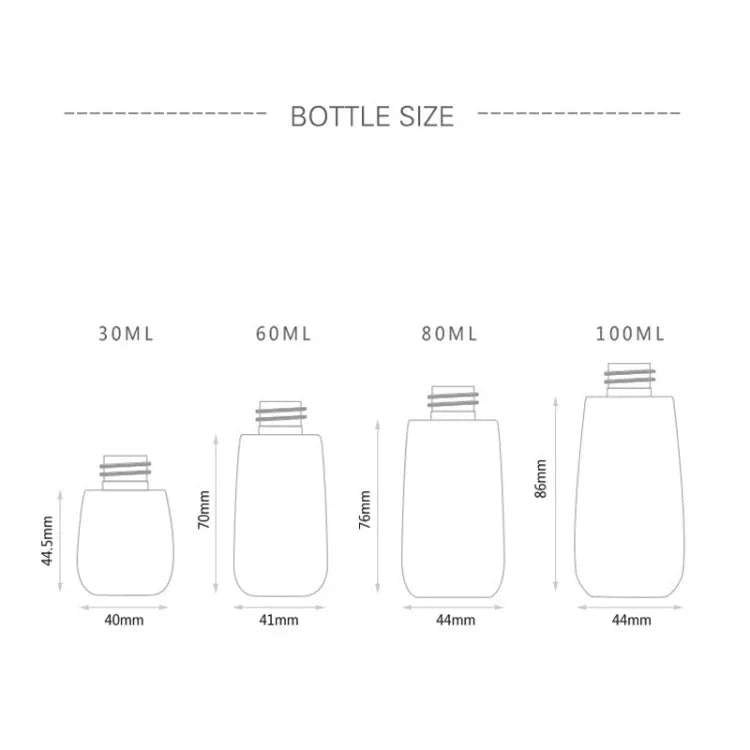 10 PCS Frascos Portáteis Recarregáveis de Plástico para Perfume com Névoa Fina, Transparente, Vazio, 30ml, 30ml