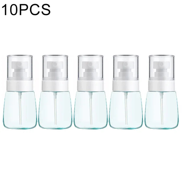 10 PCS Frascos Portáteis Recarregáveis de Plástico para Perfume com Névoa Fina, Transparente, Vazio, 30ml, 30ml