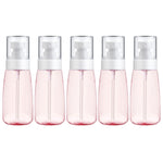 10 PCS Frascos Portáteis Recarregáveis de Plástico para Perfume com Névoa Fina, Transparente, Vazio, 60ml, 60ml