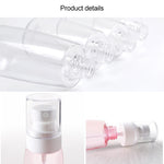 10 PCS Frascos Portáteis Recarregáveis de Plástico para Perfume com Névoa Fina, Transparente, Vazio, 60ml, 60ml