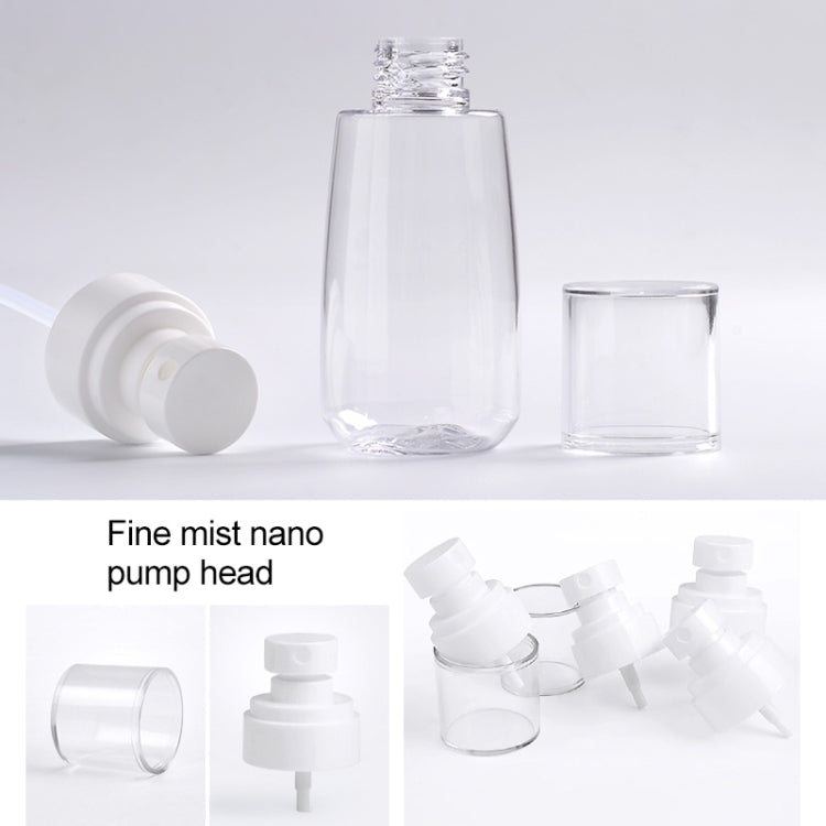 10 PCS Frascos Portáteis Recarregáveis de Plástico para Perfume com Névoa Fina, Transparente, Vazio, 60ml, 60ml