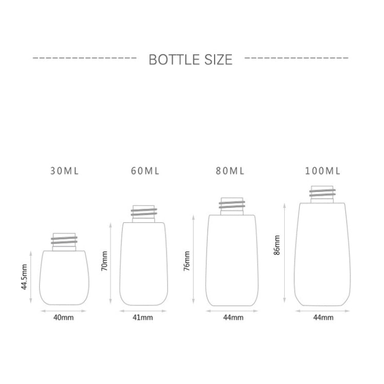 10 PCS Frascos Portáteis Recarregáveis de Plástico para Perfume com Névoa Fina, Transparente, Vazio, 60ml, 60ml