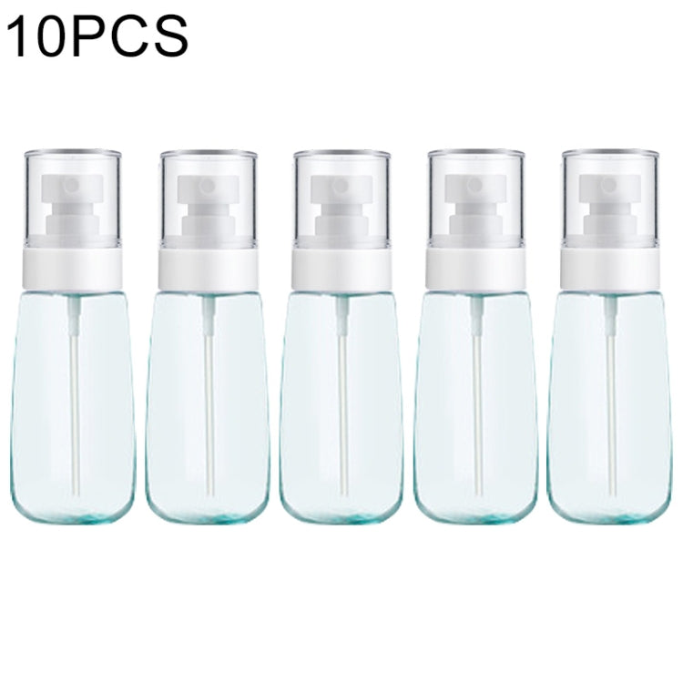 10 PCS Frascos Portáteis Recarregáveis de Plástico para Perfume com Névoa Fina, Transparente, Vazio, 60ml, 60ml