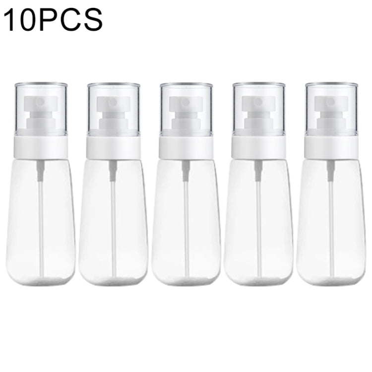 10 PCS Frascos Portáteis Recarregáveis de Plástico para Perfume com Névoa Fina, Transparente, Vazio, 60ml, 60ml