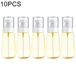 10 PCS Frascos Portáteis Recarregáveis de Plástico para Perfume com Névoa Fina, Transparente, Vazio, 60ml, 60ml