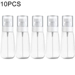 10 PCS Frascos de Spray de Perfume de Névoa Fina Portáteis Recarregáveis de Plástico Transparente, Frascos Vazios de Spray, 80ml, 80ml