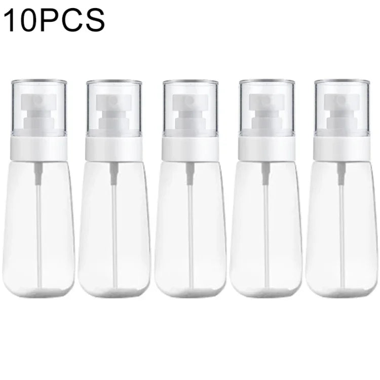 10 PCS Frascos de Spray de Perfume de Névoa Fina Portáteis Recarregáveis de Plástico Transparente, Frascos Vazios de Spray, 80ml, 80ml