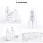 10 PCS Frascos de Spray de Perfume de Névoa Fina Portáteis Recarregáveis de Plástico Transparente, Frascos Vazios de Spray, 80ml, 80ml