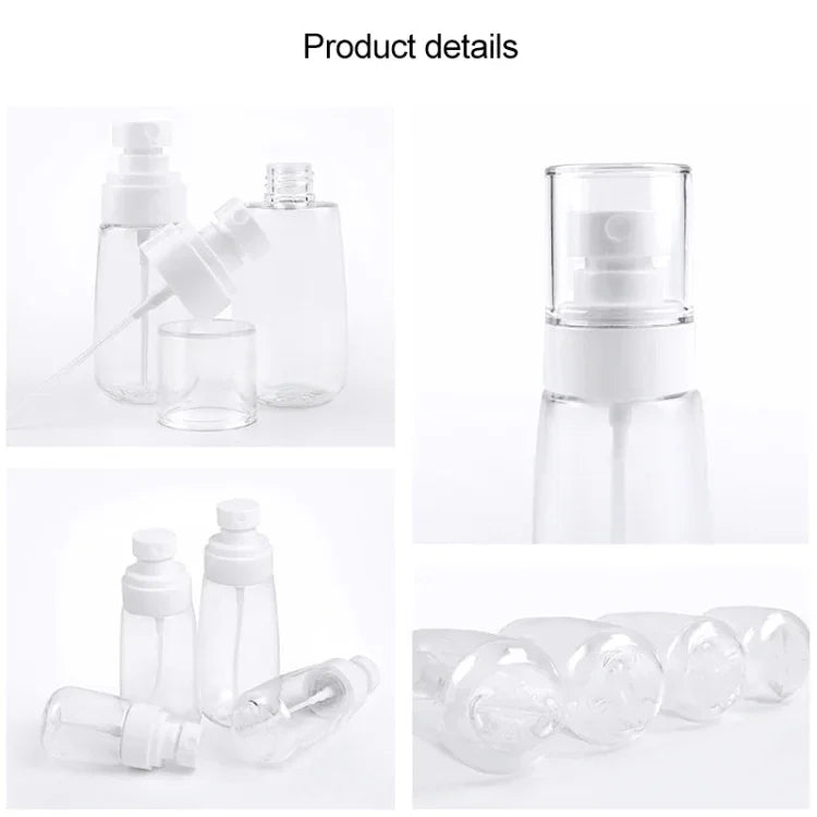 10 PCS Frascos de Spray de Perfume de Névoa Fina Portáteis Recarregáveis de Plástico Transparente, Frascos Vazios de Spray, 80ml, 80ml