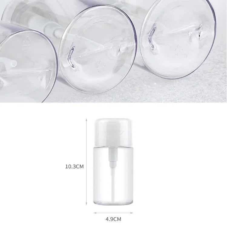 Frasco Dispensador com Bomba de Pressão Líquida Portátil Frasco de Plástico Vazio, 100ml, 100ml