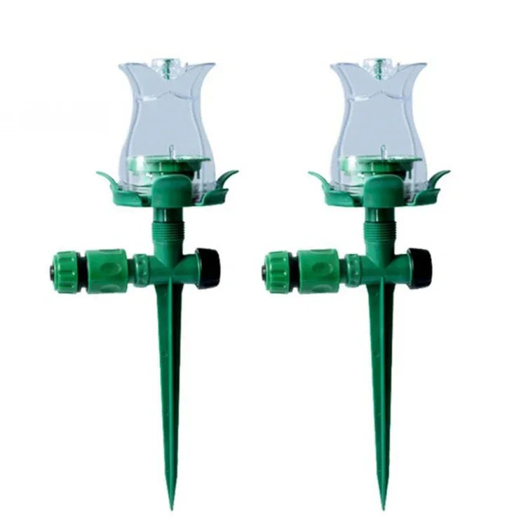 Aspersor de Relva Luminoso LED Aspersor Automático de Água Bico de Irrigação para Jardim Exterior Pátio, Aspersor de Relva LED