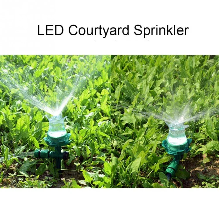 Aspersor de Relva Luminoso LED Aspersor Automático de Água Bico de Irrigação para Jardim Exterior Pátio, Aspersor de Relva LED