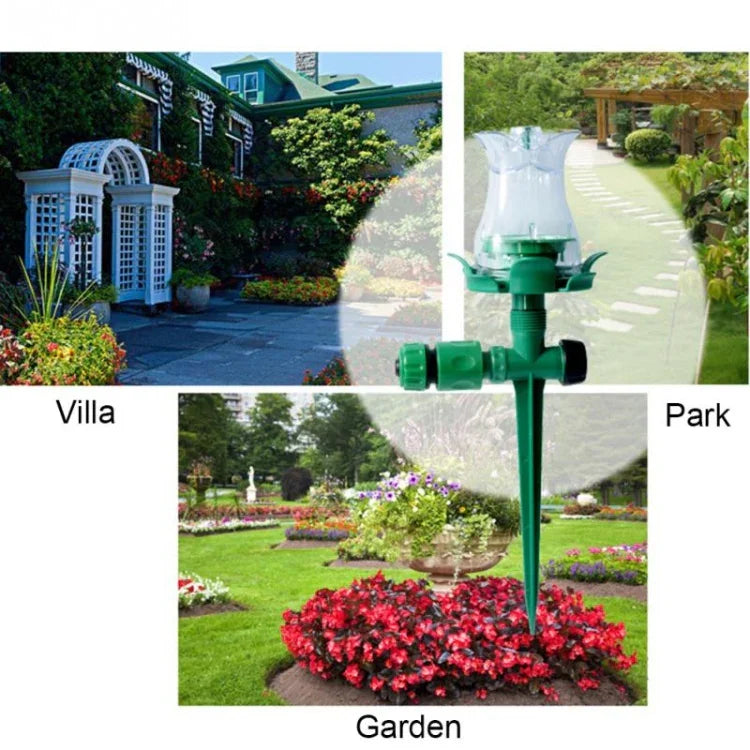 Aspersor de Relva Luminoso LED Aspersor Automático de Água Bico de Irrigação para Jardim Exterior Pátio, Aspersor de Relva LED